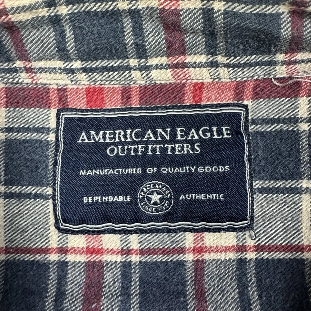 American Eagle Outfitters Shirt Men's 2XL  Modern Plaid‎ Super Soft Multicolored